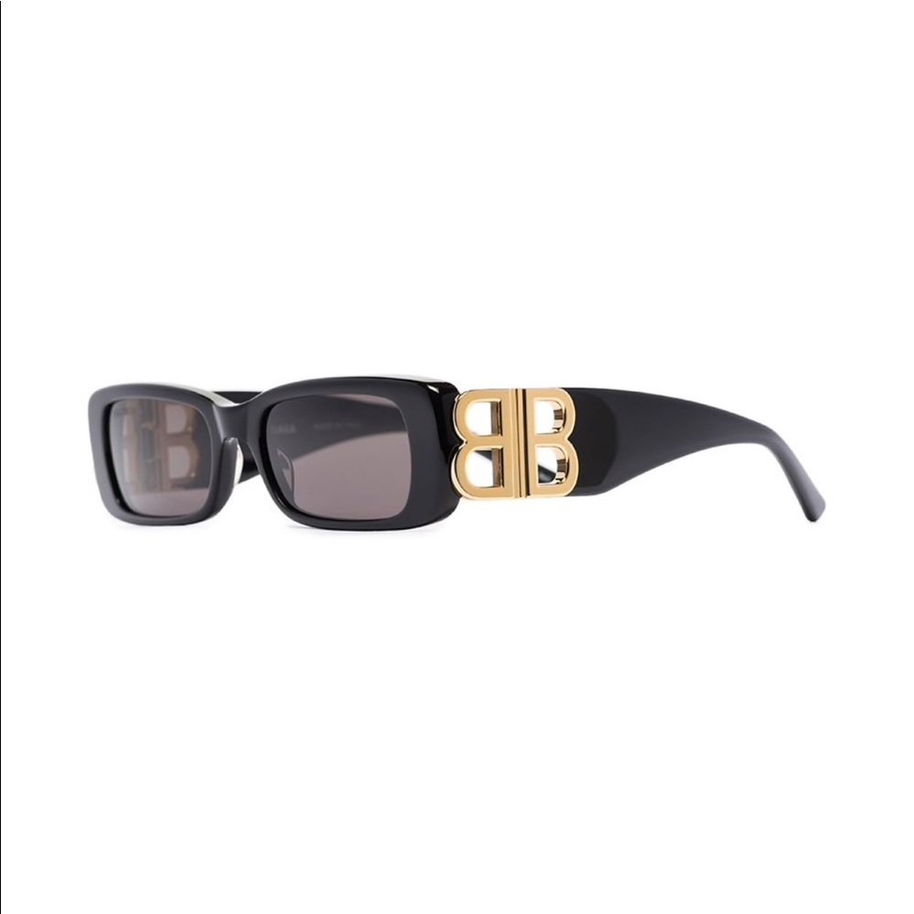 AUTHENTIC Balenciaga logo plaque sunglasses